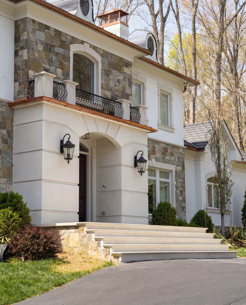 Featured project — Great Falls, VA front entrance restoration