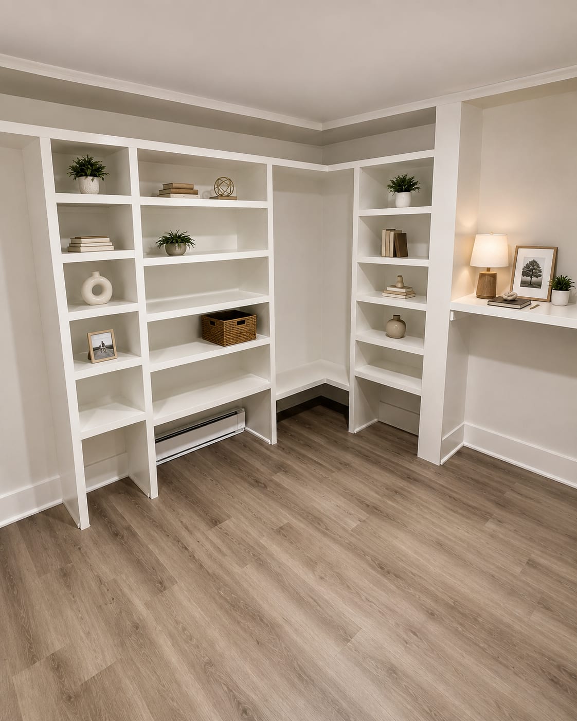 Custom basement shelving build in Frederick, MD