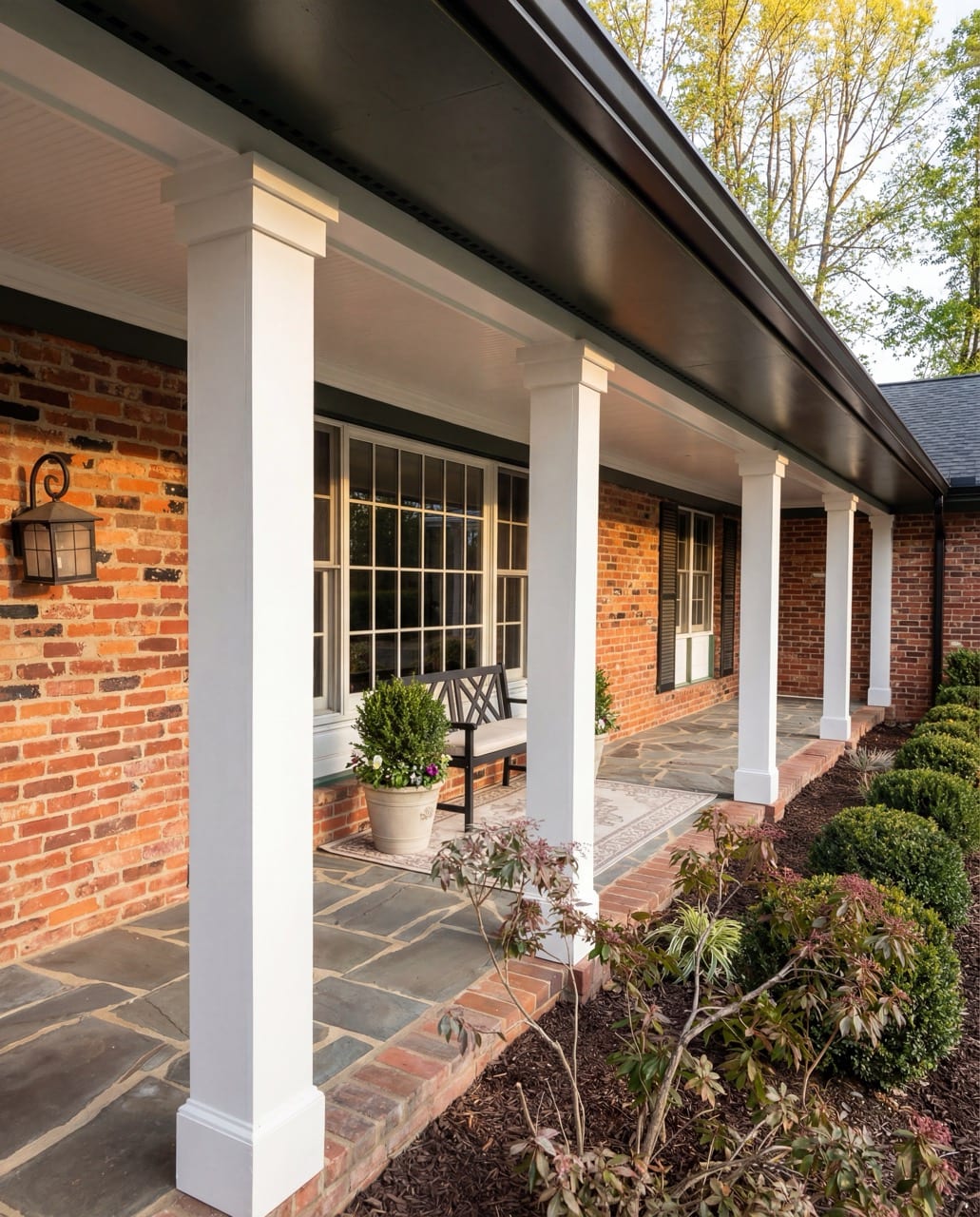 Front Porch restoration in Great Falls, VA — Front porch ceiling repairs