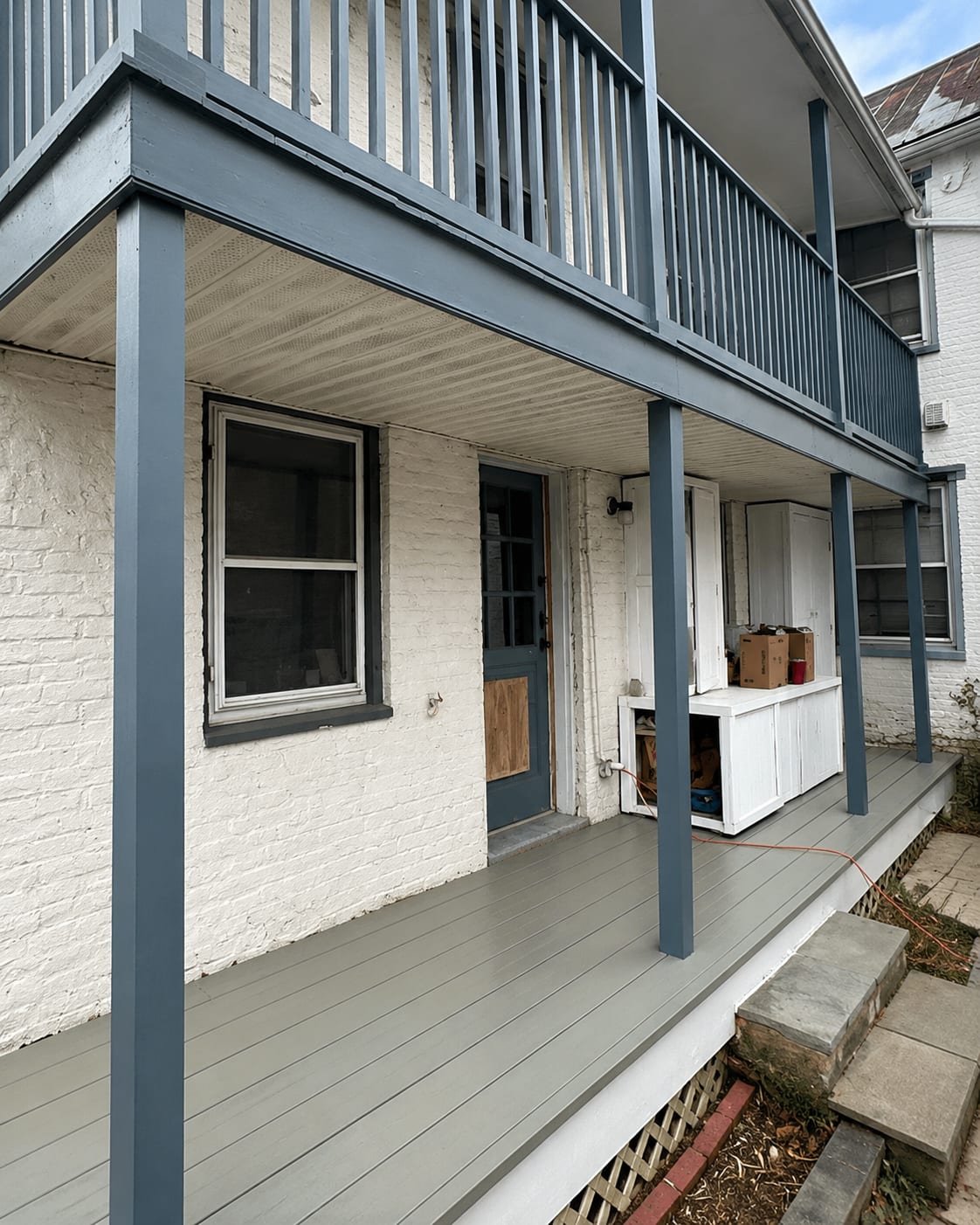 Porch Ceiling and exterior trim repairs in Frederick, MD