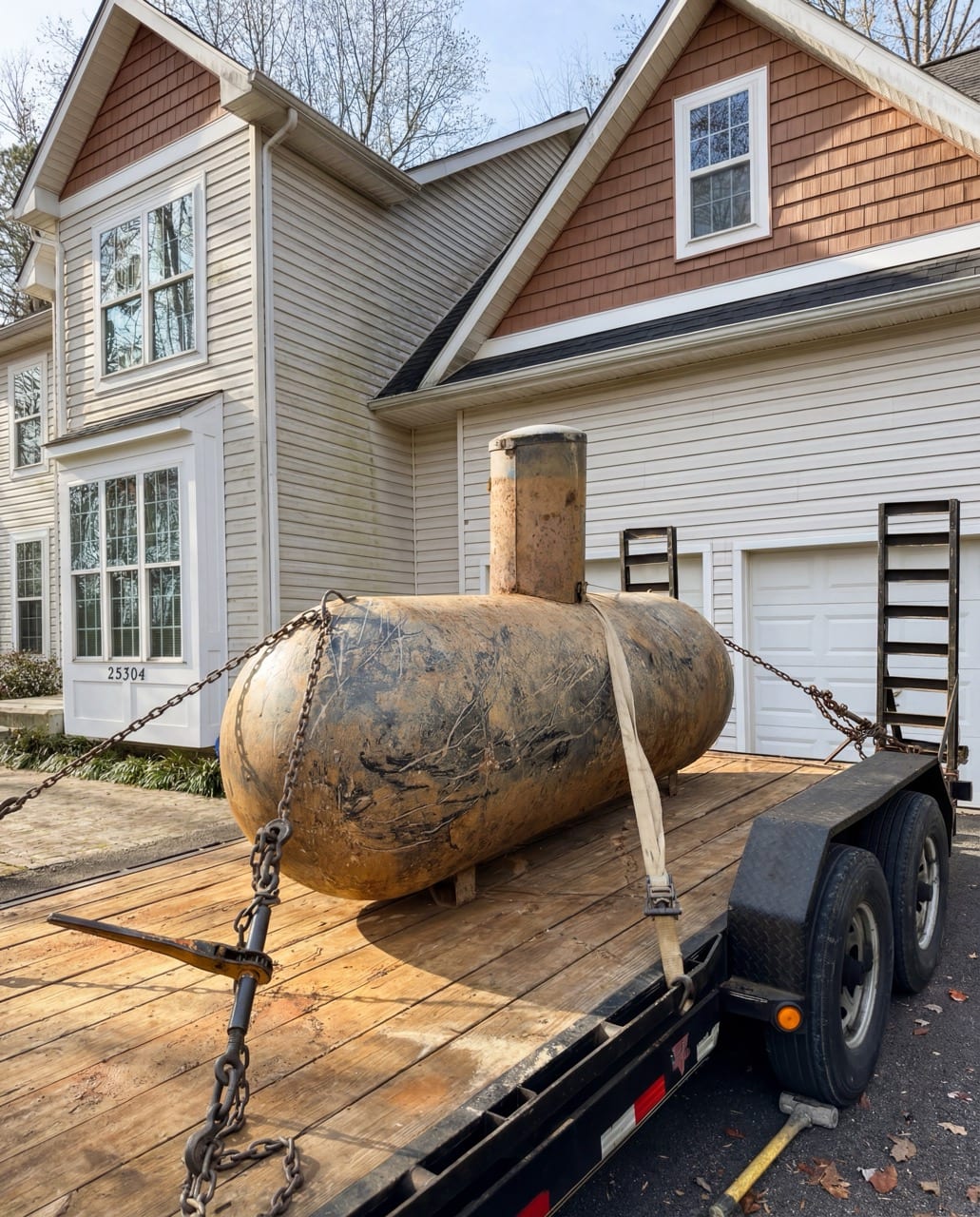 Oil Tank Removal in Urbana, MD — Oil tank 2